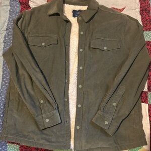 George Men's Green Corduroy Shirt Jacket